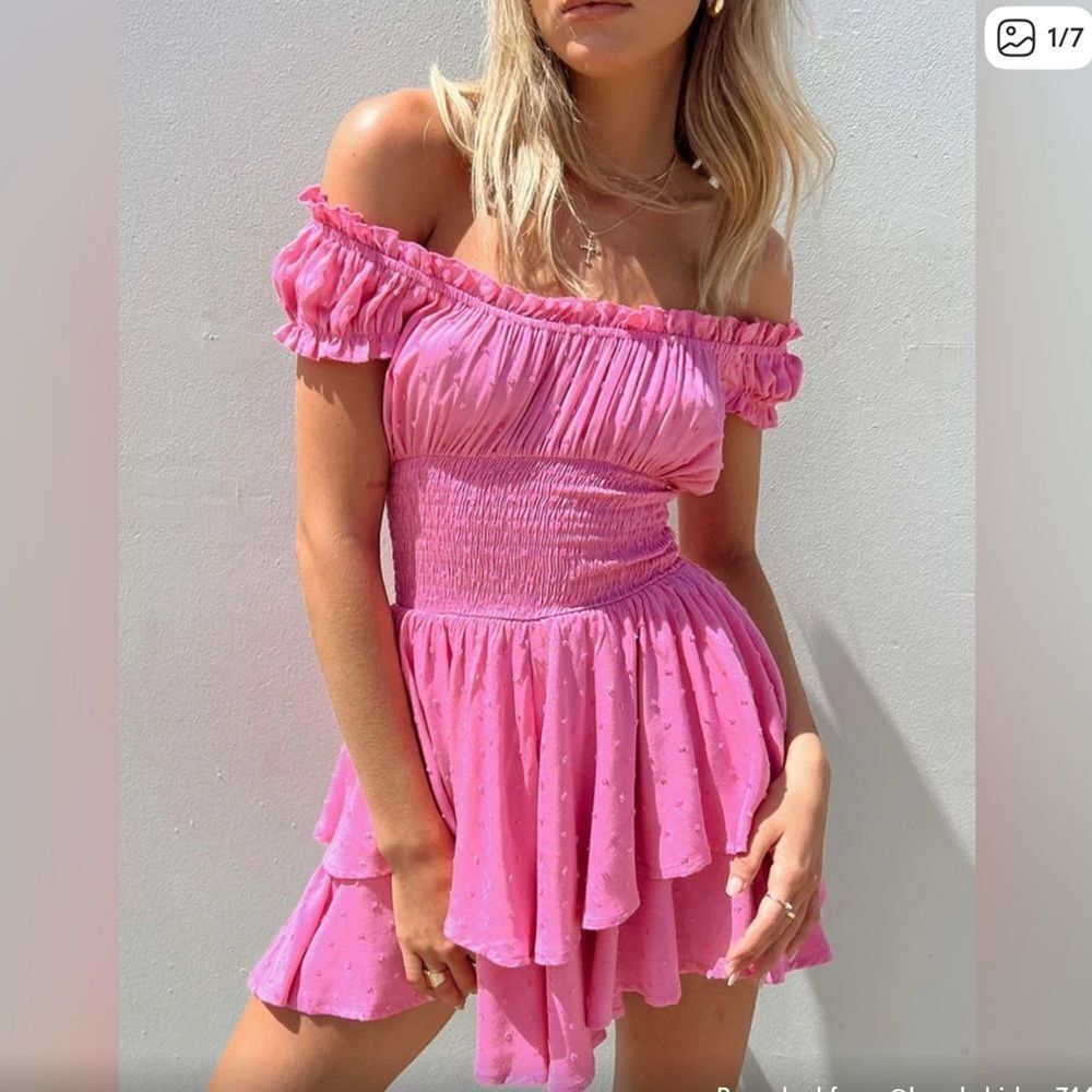 Princess Polly Love Galore Romper Pink